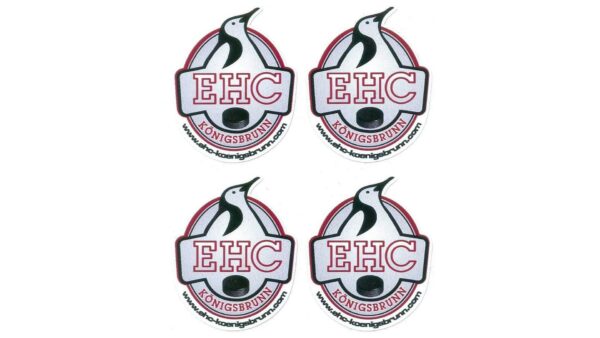 EHC Königsbrunn Aufkleber, 4 Stück, klein